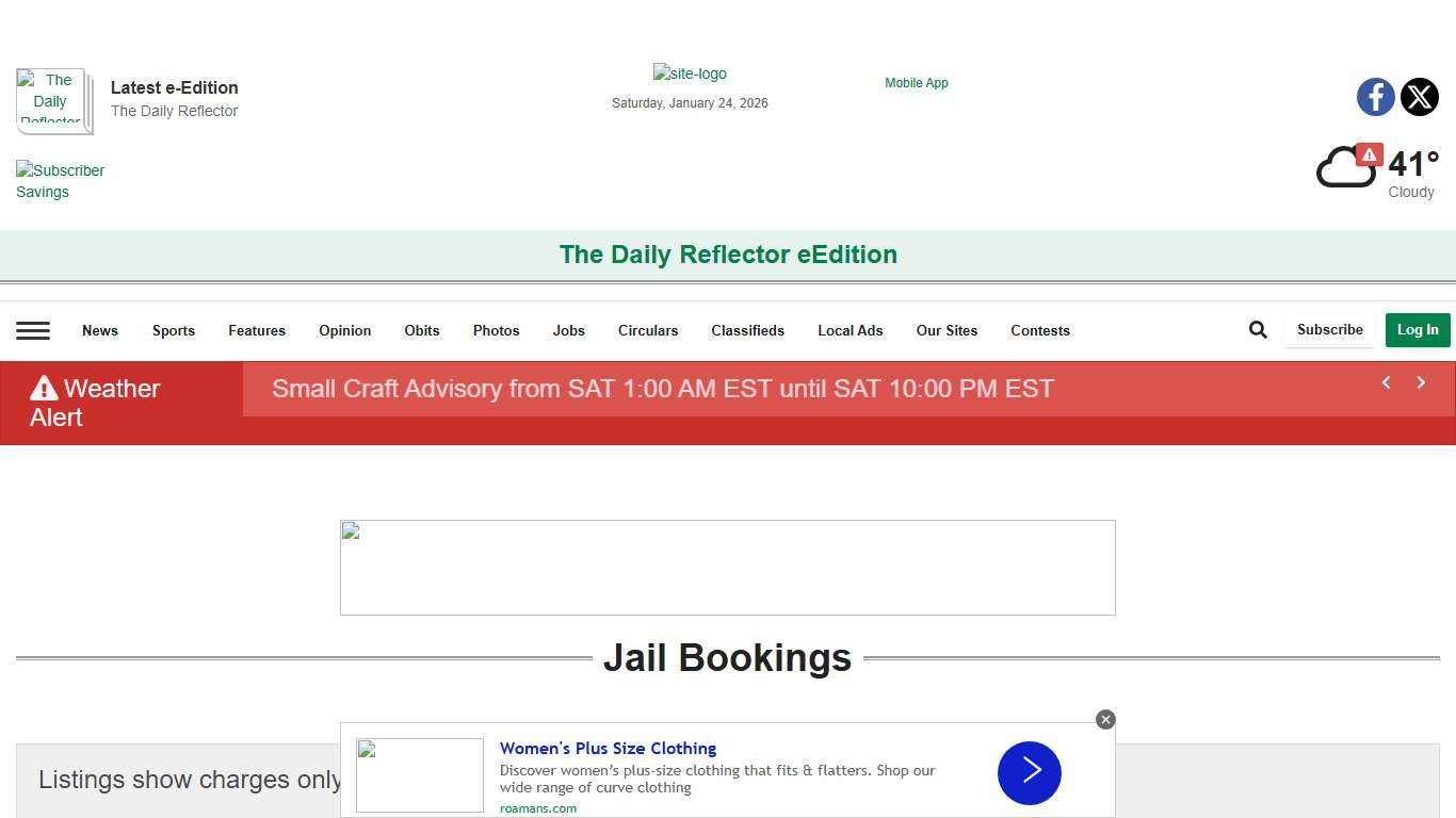 Jail Bookings reflector.com