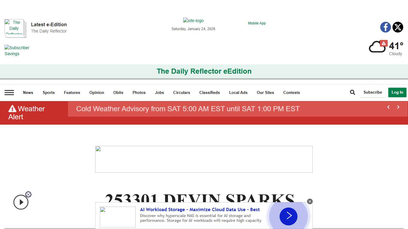 253301 DEVIN SPARKS Jail Bookings reflector.com